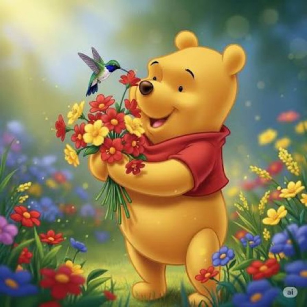 Disney Winnie the Pooh Plush Flower - Picture 9 of 9
